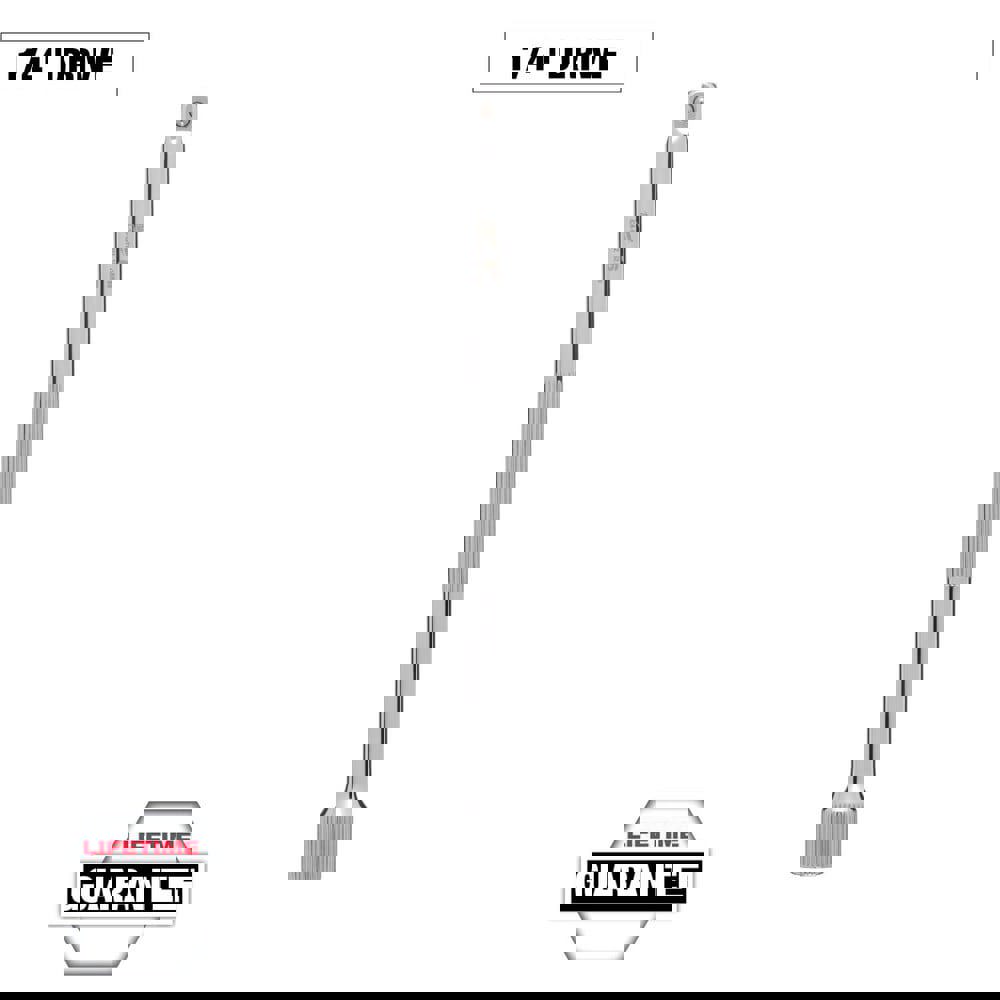 Socket Extensions; Tool Type: Drive Extension ; Extension Type: Non-Impact ; Drive Size: 1/4in (Inch); Finish: Chrome ; Overall Length (Decimal Inch): 6.0000 ; Material: Chromium-Vanadium Steel